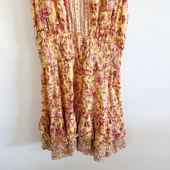 Poupette St. Barth Orange Pink Camila Mini Dress S - Picture 4 of 7